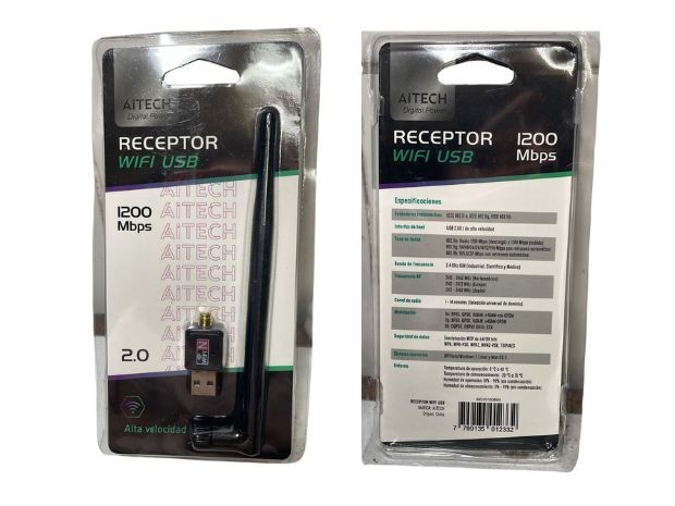 &u+ ANTENA WIRELESS WIFI 1200 MBPS AITECH (AIC..85N)